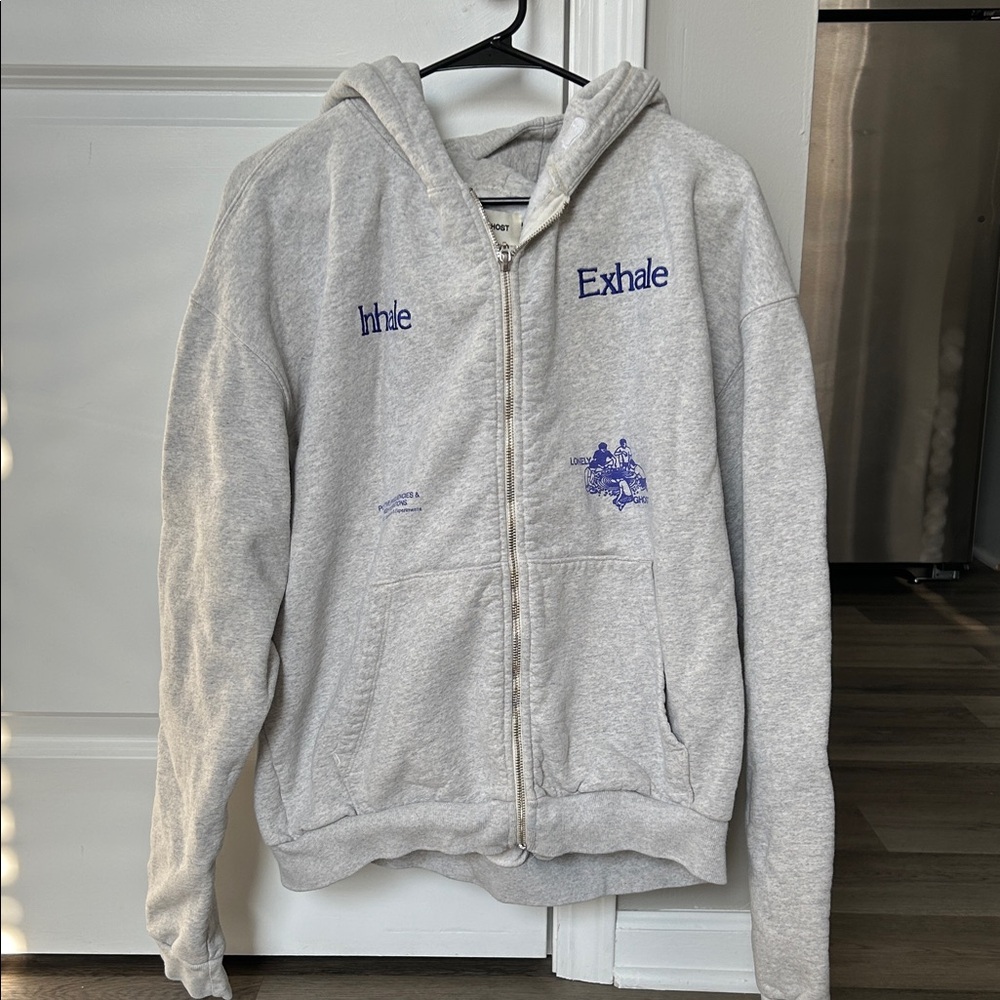 Lonely Ghost Inhale Exhale Oversized Hoodie